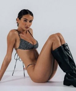 LaHana Swim New & Most Loved Chia Top - Pyschadelic Zebra