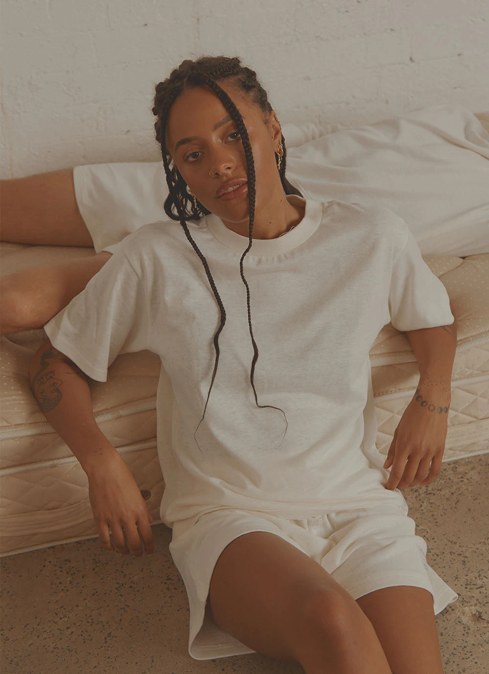 Vacancy Supply The Essential Tee - Coconut Milk 2 Vacancy Supply The Essential Tee - Coconut Milk