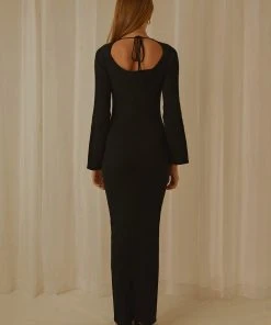 Peppermayo Exclusive New & Most Loved Tori Knit Maxi Dress - Black