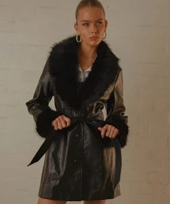 Peppermayo Exclusive New & Most Loved Cassie PU Jacket - Black