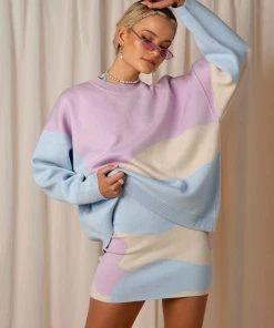 Peppermayo Exclusive San Miguel Knit Jumper - Pastel Sunset