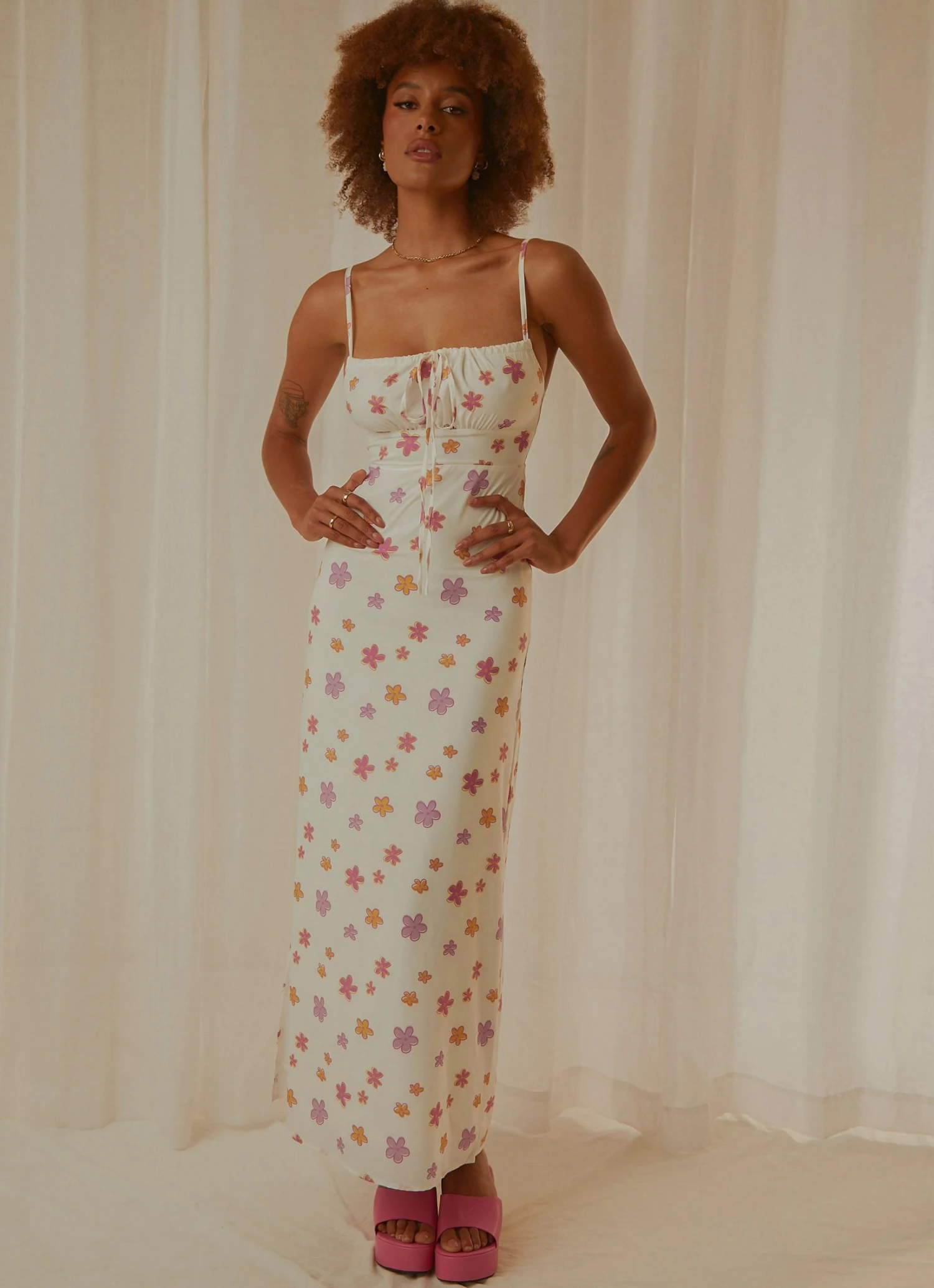 Peppermayo Exclusive Boat Rides Maxi Dress - Pink Wild Poppies New & Most Loved 3 Peppermayo Exclusive Boat Rides Maxi Dress - Pink Wild Poppies New & Most Loved