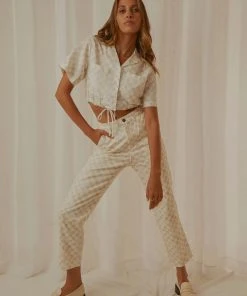 Cools Club California Pant - Sand Checker New & Most Loved