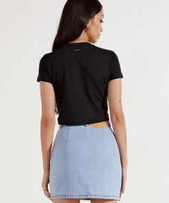 Afends New & Most Loved Rosa - Hemp Fitted Tee - Black