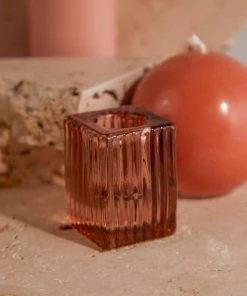 Candle Co Enzo Vintage Taper Holder - Champagne New & Most Loved