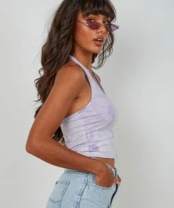 Peppermayo Comino Halter Top - Purple New Tops