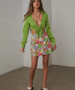 Peppermayo Exclusive Sahara Tie Top - Lime 8 Peppermayo Exclusive Sahara Tie Top - Lime