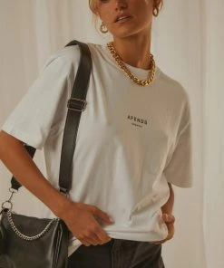 Afends Premium Organic Unisex Rettro Fit Tee - White