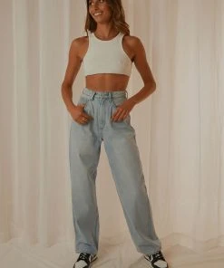 Peppermayo Exclusive Alfie Crop Singlet - White New & Most Loved