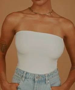 Peppermayo Exclusive Uptown Tube Top - White