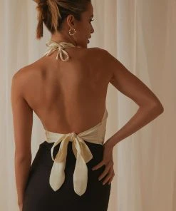 Peppermayo Exclusive New & Most Loved Betty Halter Neck Top - Ivory 7 Peppermayo Exclusive New & Most Loved Betty Halter Neck Top - Ivory