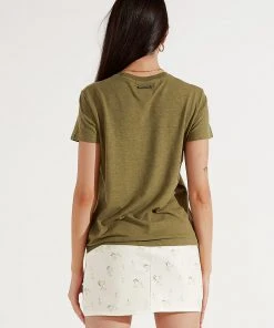 Afends Hemp Basics - Standard Fit Tee - Olive New & Most Loved