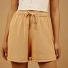 Peppermayo New Bottoms Low Tide Knit Shorts - Tan