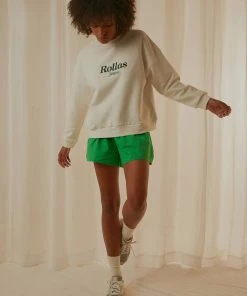 Rolla's Vintage Sport Sweater - White