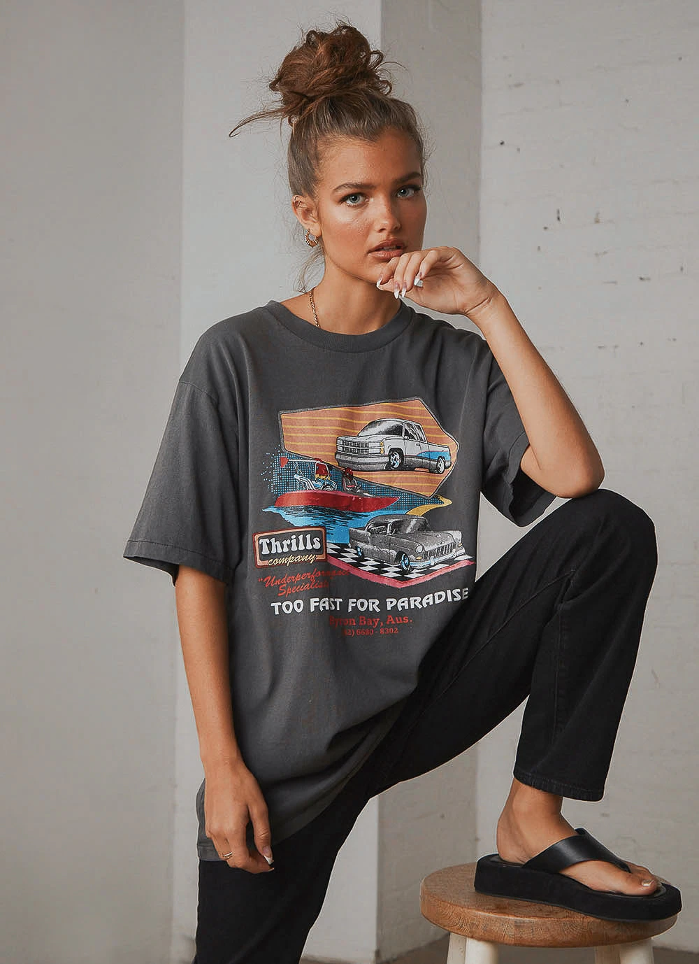 Thrills Speedsters Merch Tee - Merch Black New & Most Loved 1 Thrills Speedsters Merch Tee - Merch Black New & Most Loved