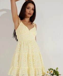 Peppermayo Summer Picnicing Dress - Yellow