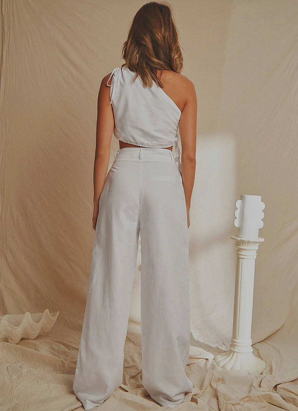 National Breast Cancer Foundation X Peppermayo Valencia Linen Pants - White 5 National Breast Cancer Foundation X Peppermayo Valencia Linen Pants - White