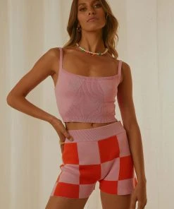 Peppermayo Exclusive New & Most Loved Eden Knit Crop - Pink