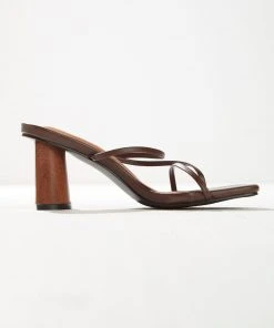 Cult Avenue New & Most Loved Willow Strappy Mule - Choc Brown