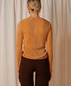 Peppermayo Exclusive Barcelona Nights Tie Top - Rust New & Most Loved