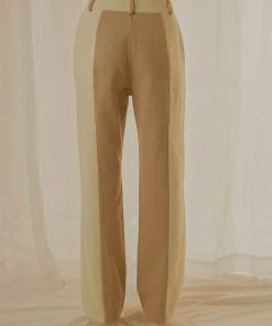 Peppermayo Exclusive Rhye Contrast Pants - Nude New & Most Loved