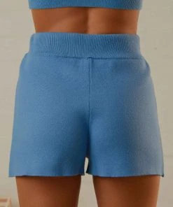 Peppermayo Exclusive Remix It Knit Short - Dusty Blue New & Most Loved