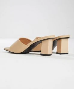 Cult Avenue Dixie Mule Heel - Beige New & Most Loved