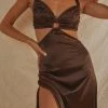 Peppermayo Exclusive Palas Maxi Dress - Chocolate