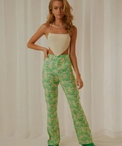 Rolla's Jade Floral Bootcut Pant - Apple New & Most Loved