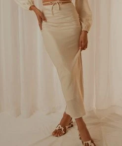 Peppermayo Exclusive New & Most Loved Maison Maxi Skirt - Ivory