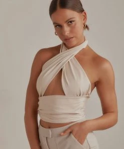 Peppermayo Emotions Crop Top - Ivory