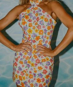 Peppermayo Exclusive Kaylani Linen Mini Dress - Blooming New & Most Loved