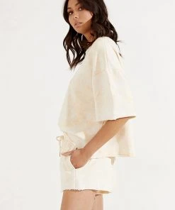 Peppermayo New & Most Loved Tropicana Shorts - Yellow Tie Dye