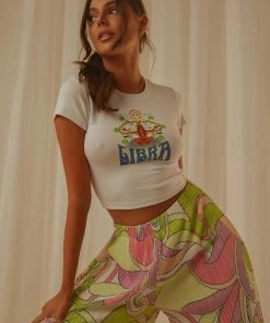 Wrangler Libra Baby Tee - White