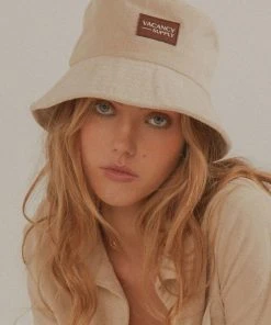 Vacancy Supply Sundial Terry Bucket Hat - Beige