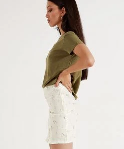 Afends Hemp Basics - Standard Fit Tee - Olive New & Most Loved