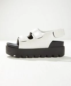 4th & Reckless Hugo Slide - White Croc PU New & Most Loved