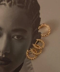 Peppermayo Set The Scene Earring Set - Gold