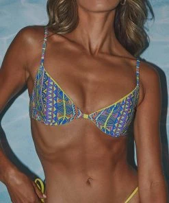 VDM The Label Heidi Bikini Top - 80s Geo