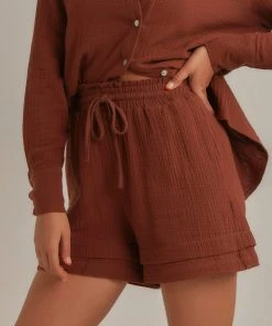 Peppermayo Edge Of Romance Shorts - Choc Brown New & Most Loved 8 Peppermayo Edge Of Romance Shorts - Choc Brown New & Most Loved