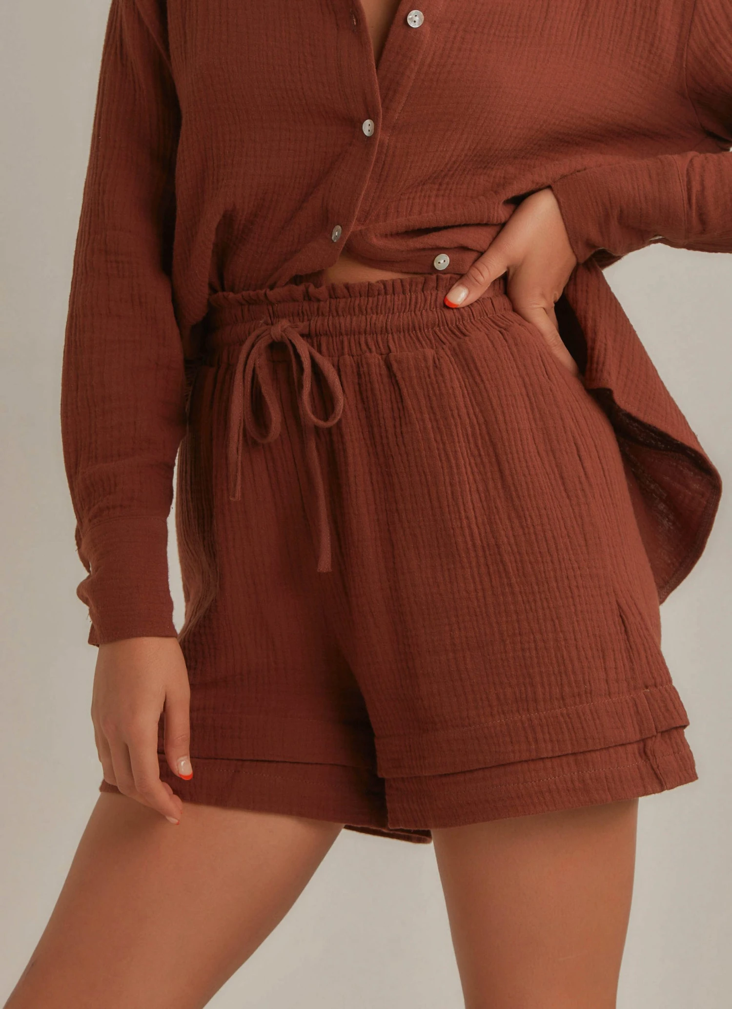 Peppermayo Edge Of Romance Shorts - Choc Brown New & Most Loved 4 Peppermayo Edge Of Romance Shorts - Choc Brown New & Most Loved