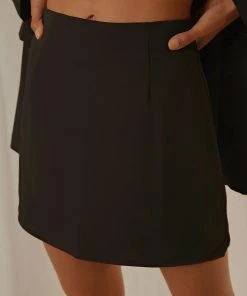 Peppermayo Exclusive New & Most Loved Vintage Town Mini Skirt - Black - Pre-Order