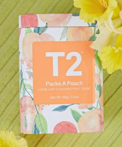 T2 Packs A Peach Tea 100g Icon Tin - Loose Leaf New & Most Loved