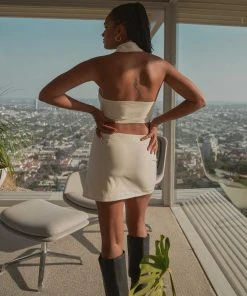 Riley Hubatka X Peppermayo New & Most Loved Trend Set Vest Top - Creme