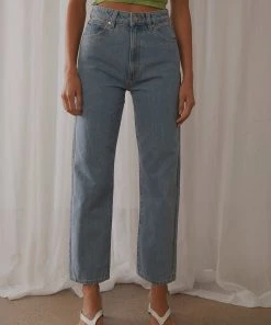 Abrand A Venice Straight Jeans - Waterfalls Blue