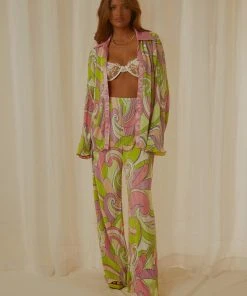 Peppermayo Exclusive 90s Muse Pants - Retro Swirl New & Most Loved