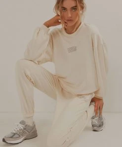 Vacancy Supply New & Most Loved Holiday House Sweatpant - Coconut Milk