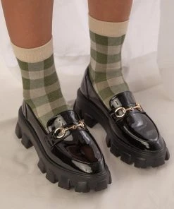 Cult Avenue Brigitta Loafer - Gloss Black New & Most Loved