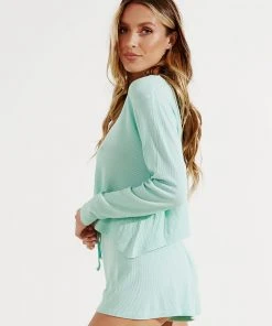 Peppermayo White Rose Top - Green