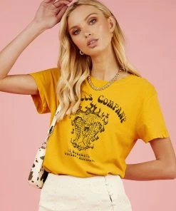 Thrills Soulfire Band Tee - Mineral Yellow